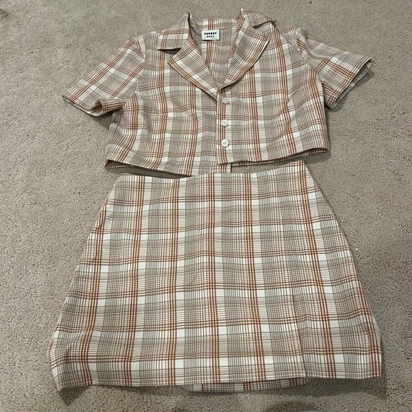 Sunday Best/aritzia 2 piece set - size xxs/0 - Picture 1 of 4